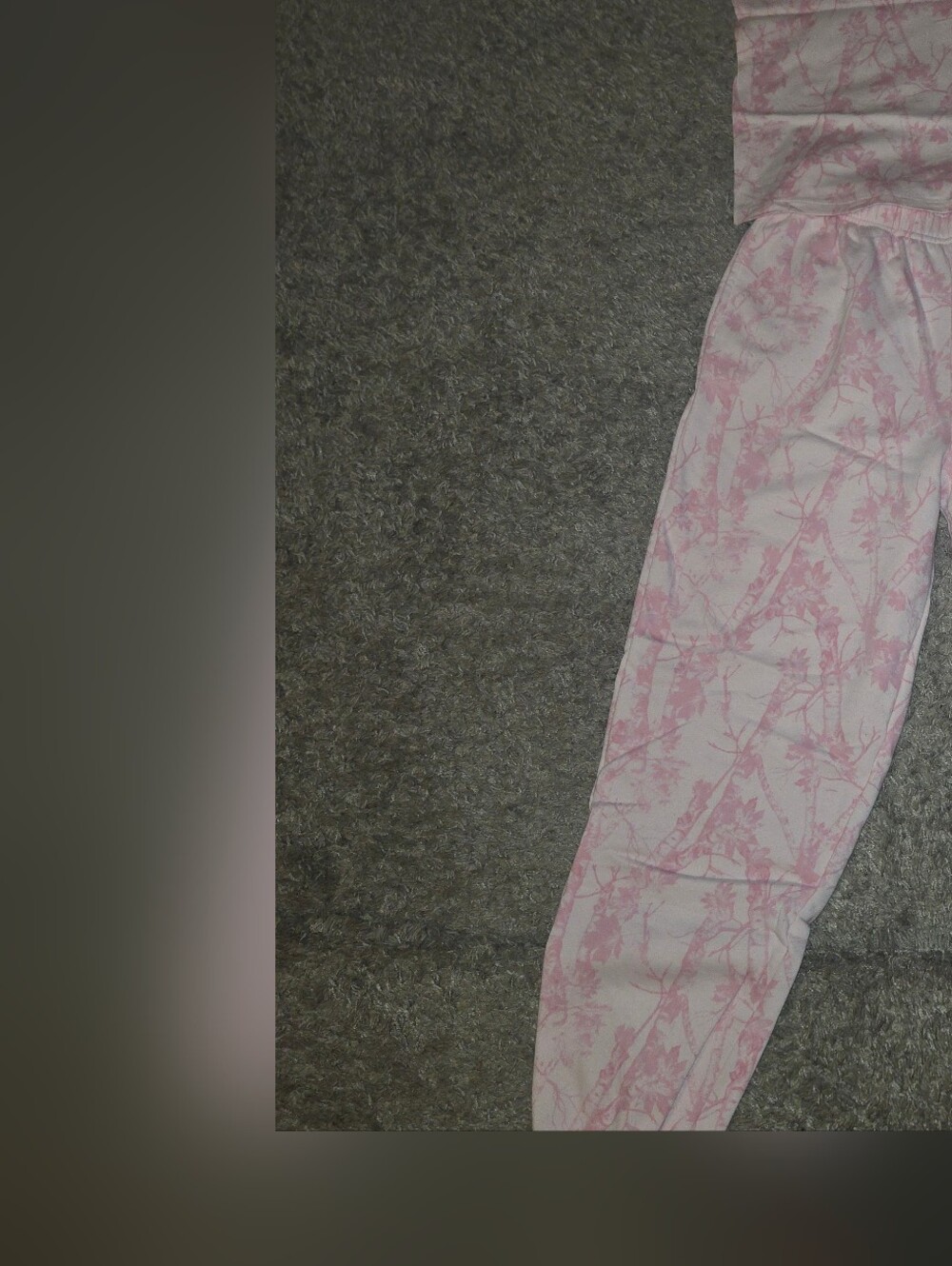No Boundaries Pink and White Viral Camo Short Sleeve Tee And Joggrt Set